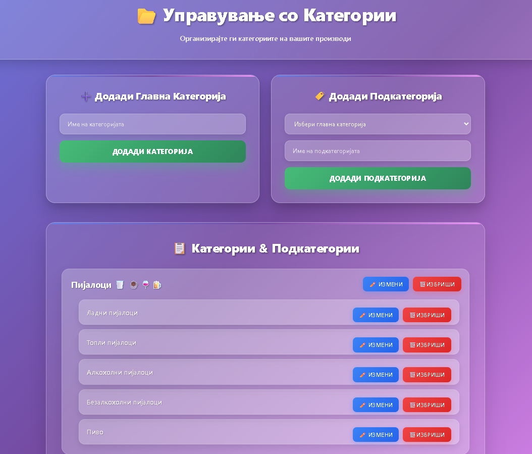 Category Management Dashboard