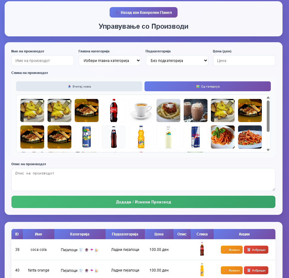Product Management Dashboard